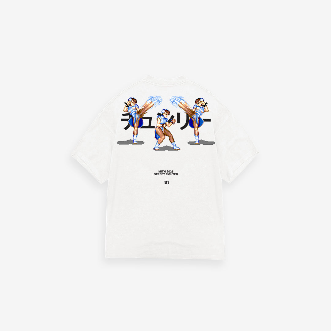 Camiseta Street Fighter Chun Li Off White