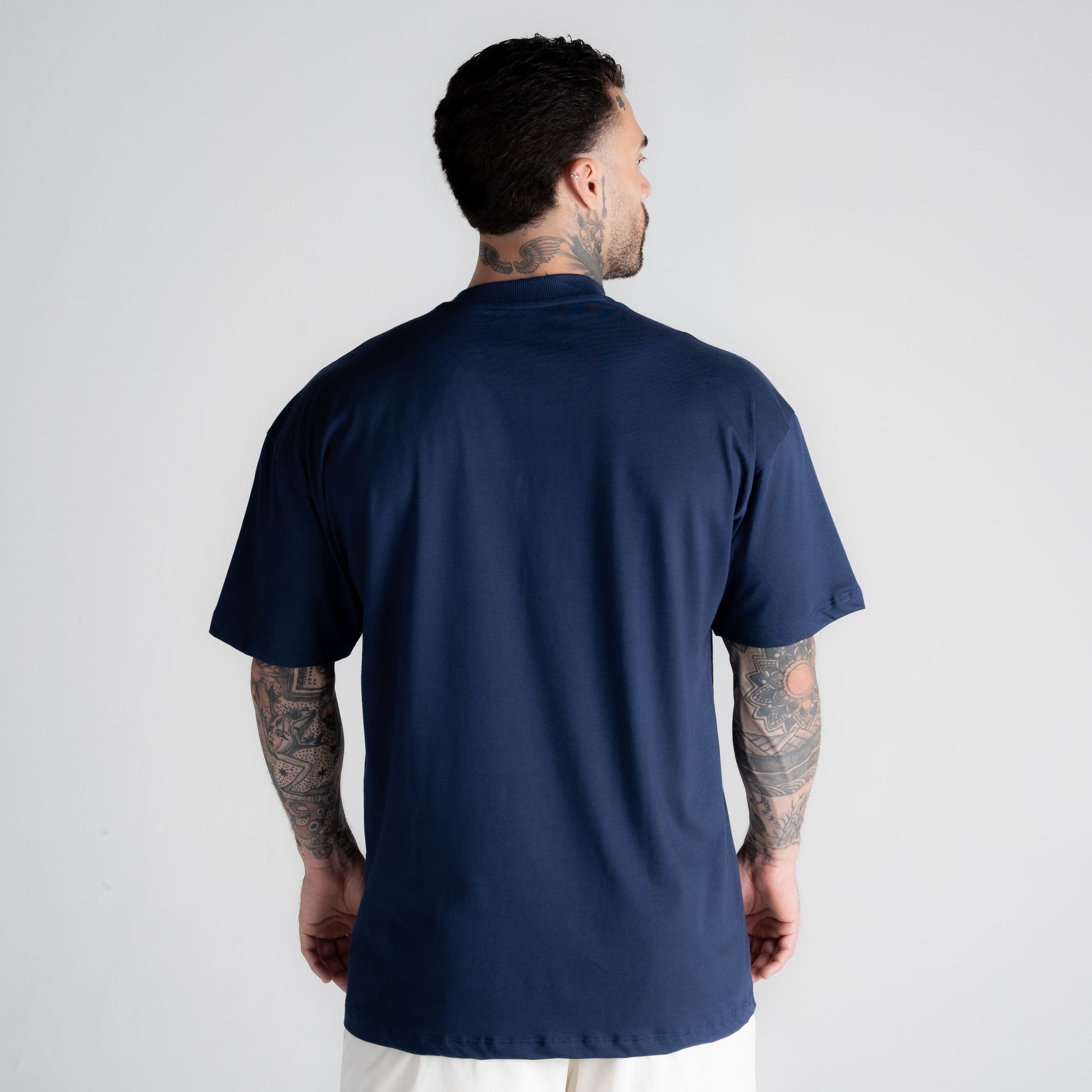 Camiseta Oversized Mith Nation Adornment Marinho