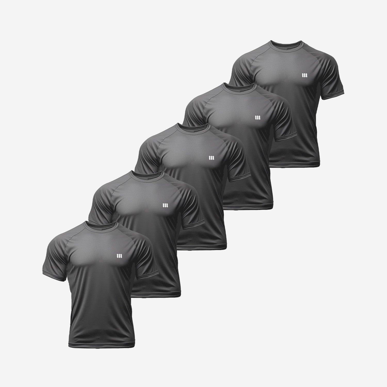 Kit 5 Camisetas Dry Fit Mith Chumbo