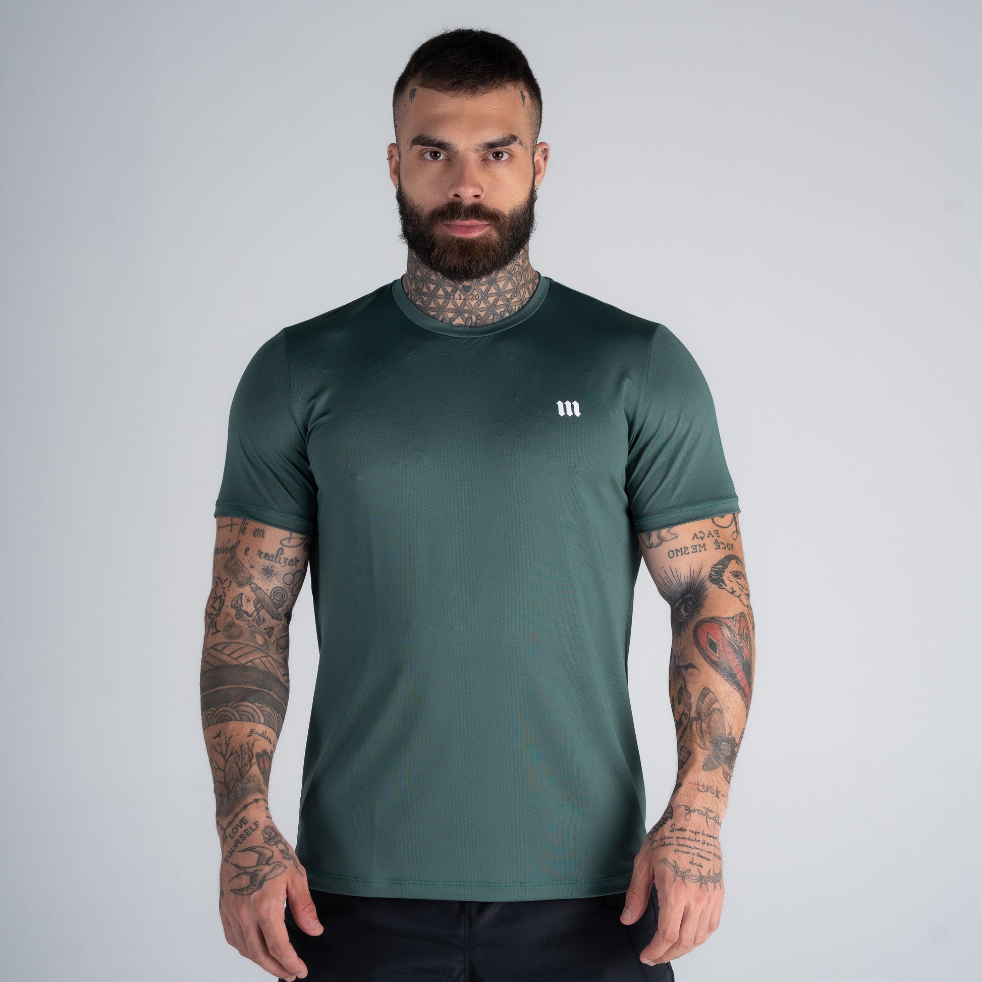 Camiseta Dry Fit Logo Verde