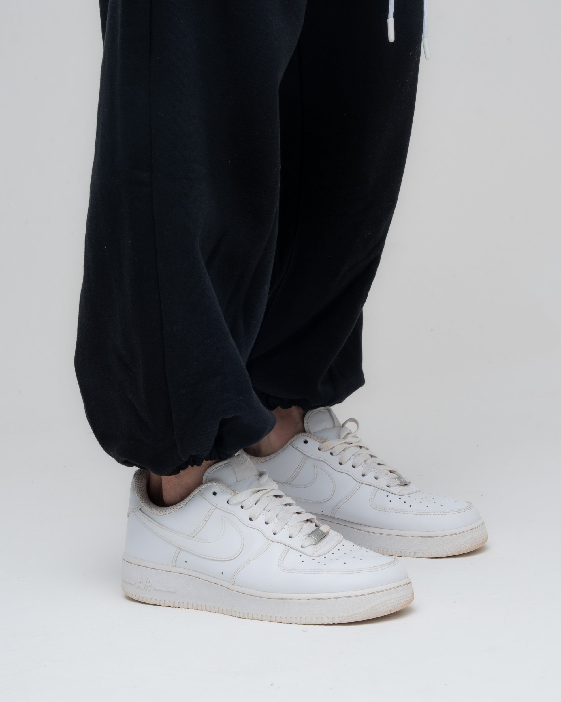 Calça de Moletom Oversized Mith Nation Logo Preto