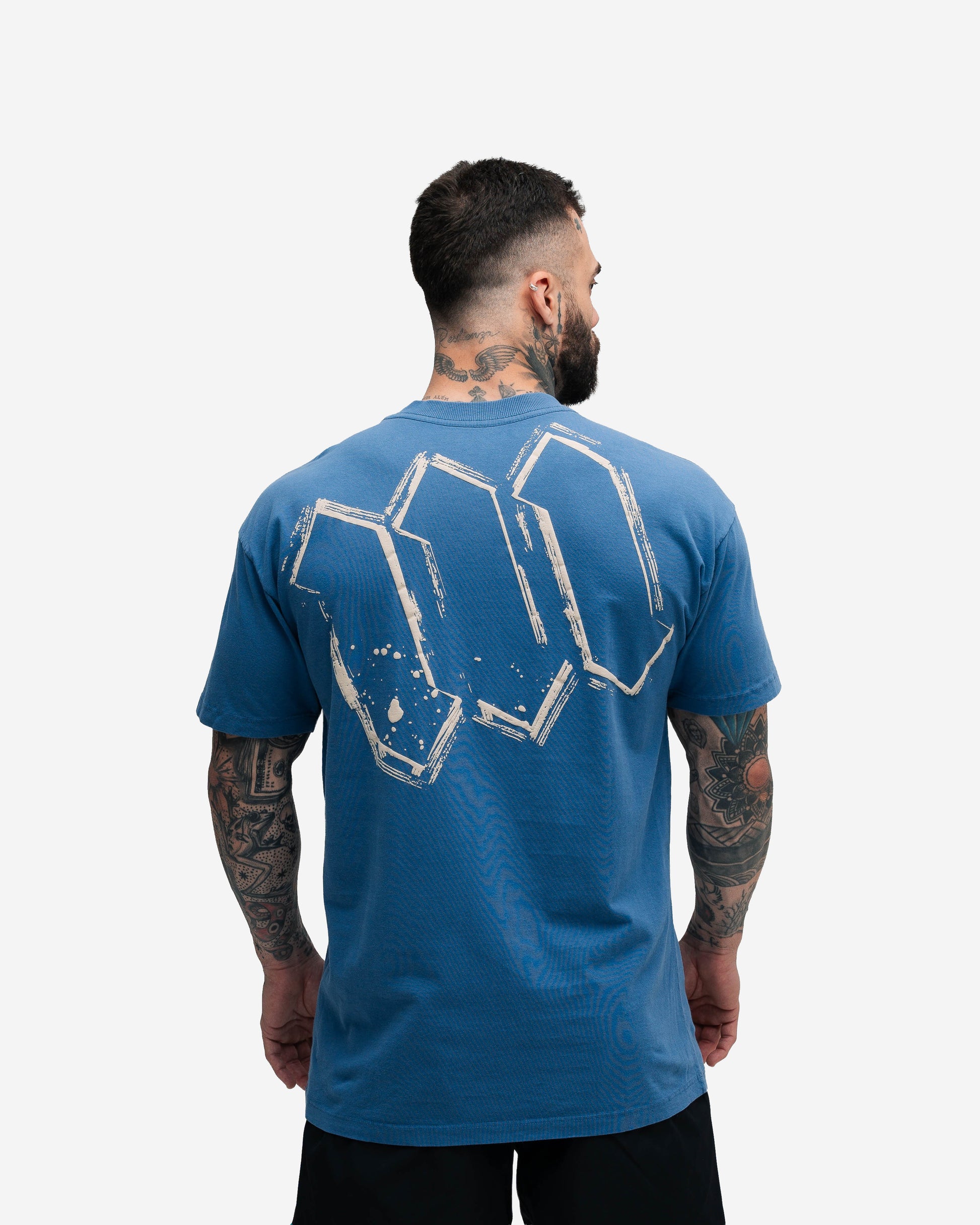 Camiseta Oversized Estonada Puff Mith Nation Marinho