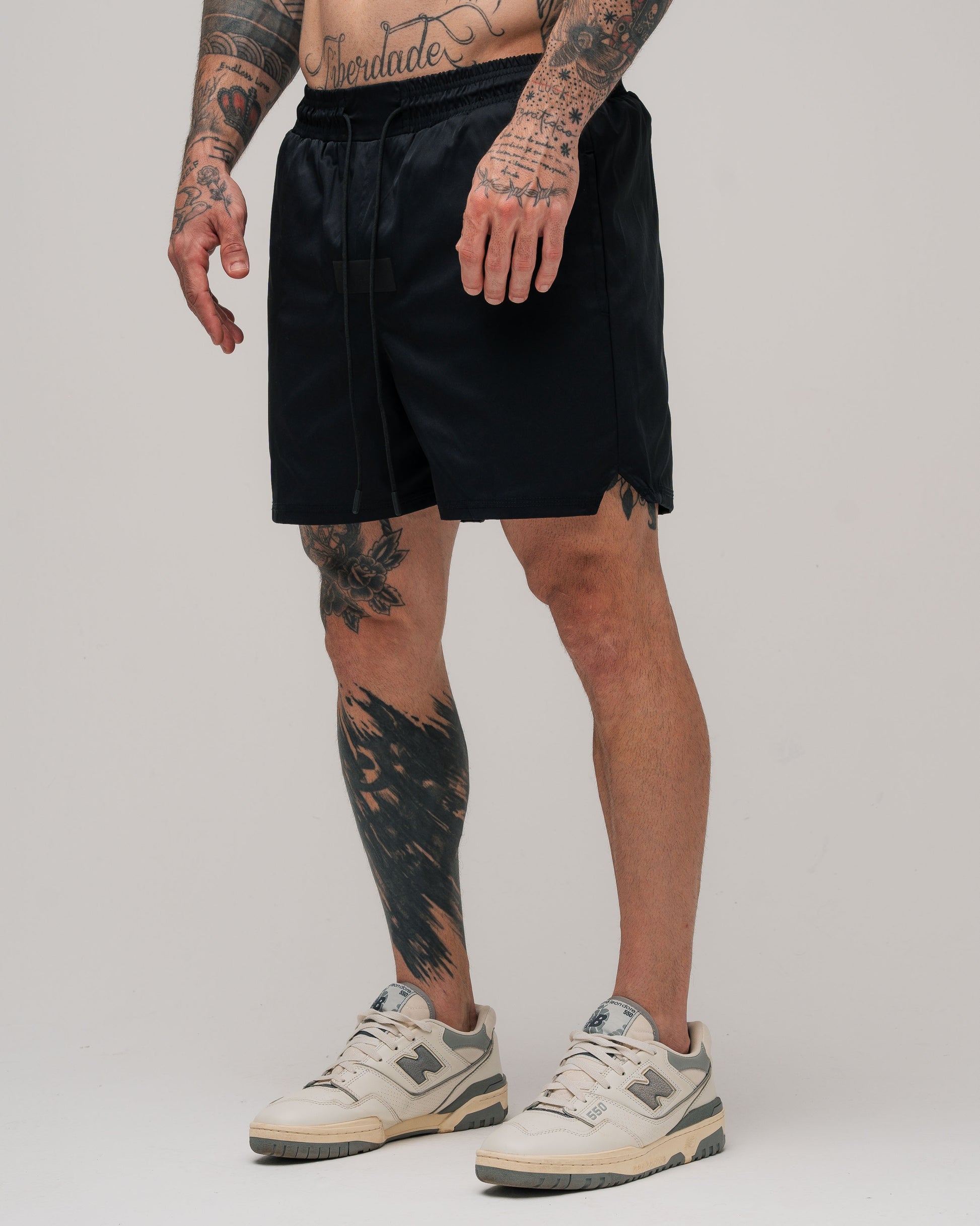 Shorts de Tactel Curto Snooker Mith Nation Preto