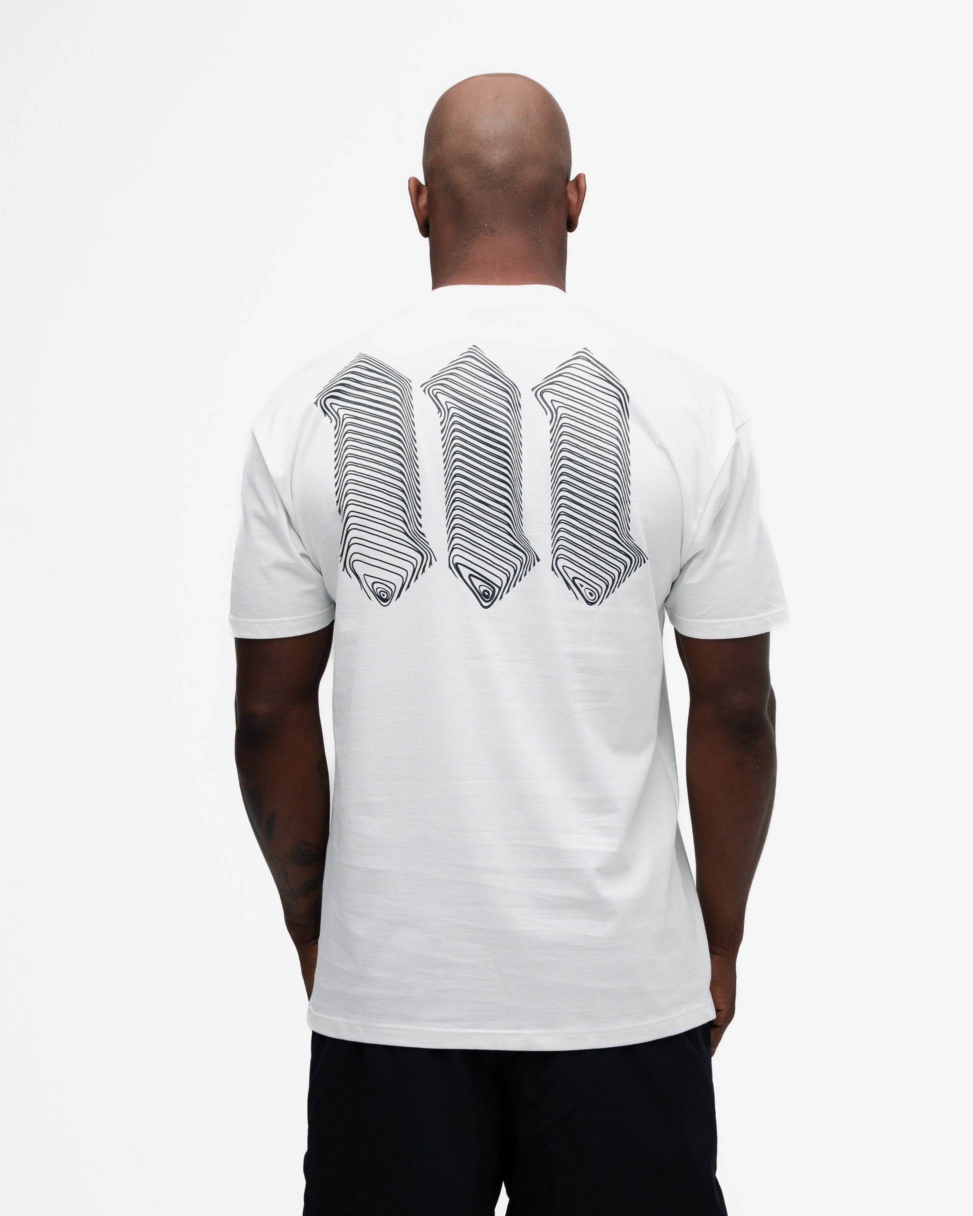 Camiseta Oversized Mith Nation Black Lines Off White