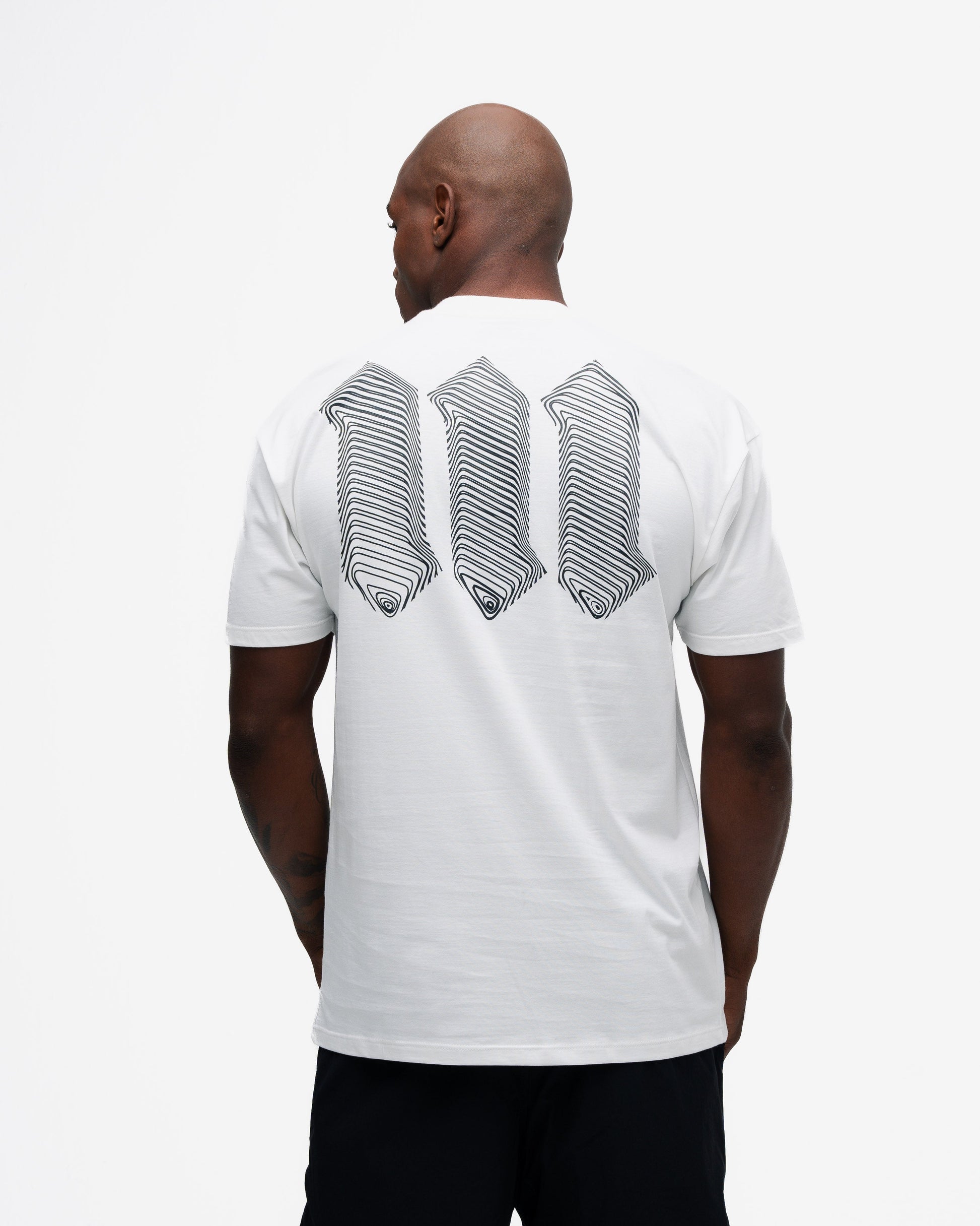 Camiseta Oversized Mith Nation Black Lines Off White