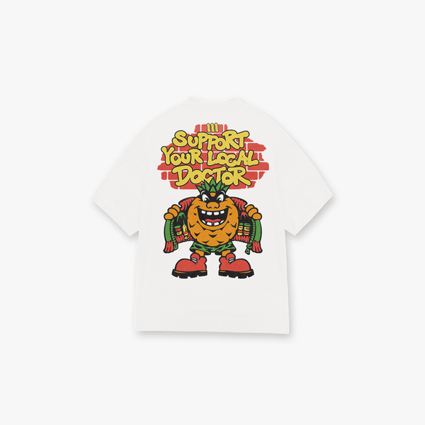 Camiseta Oversized Comam Frutas Support Your Local Off White