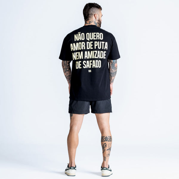 Camiseta Oversized Comam Frutas Special Edition Fight Music Show Preto