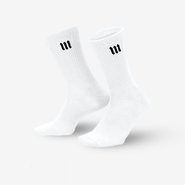 Meia Cano Alto Essential Mith Branca