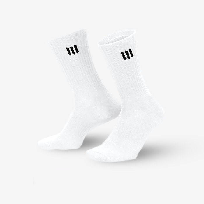 Meia Cano Alto Essential Mith Branca