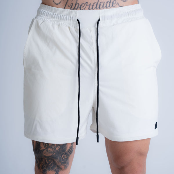 Shorts Curto de Tactel Mith Nation Off White