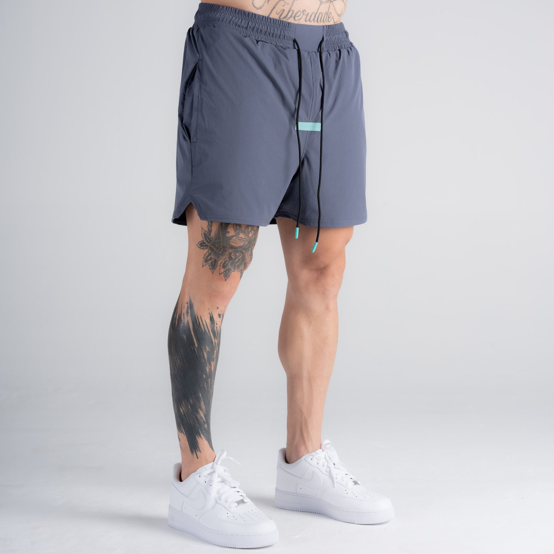 Shorts de Tactel Mith Aesthetics Cinza