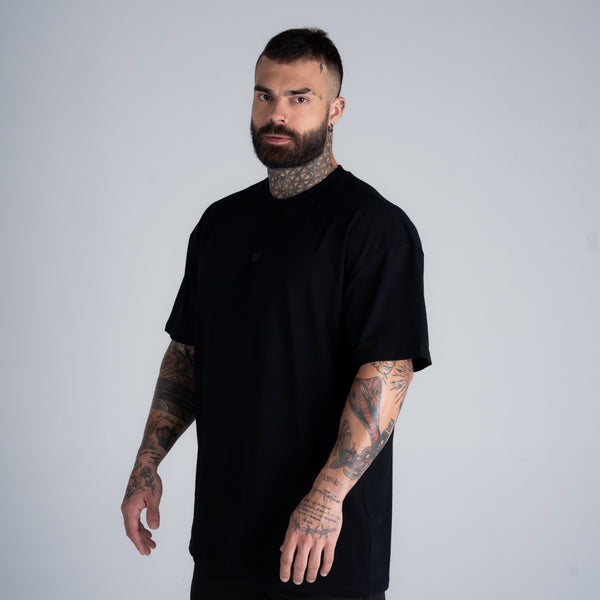 Camiseta Oversized Mith Nation Essentials Preto