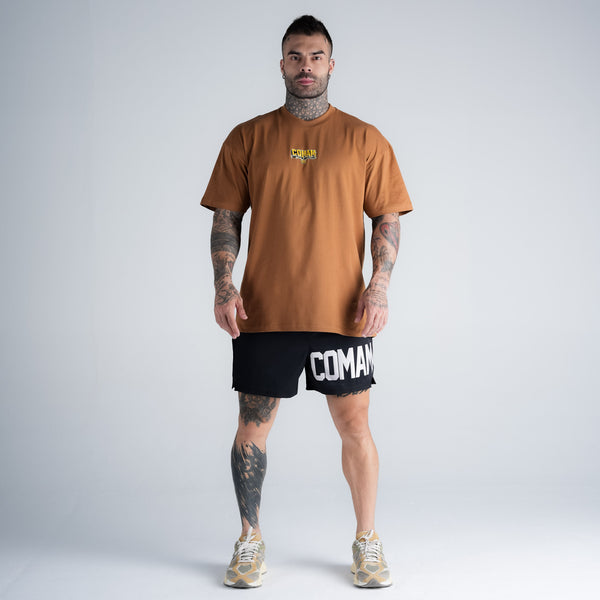 Camiseta Oversized Comam Frutas Richie Marrom