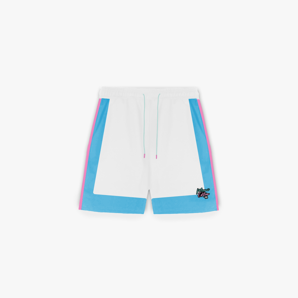 Shorts Curto Tactel Comam Frutas Miami Edition Off White