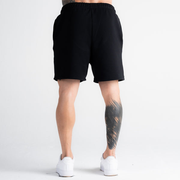 Shorts De Moletom Curto Mith Street Fighter Logo Preto