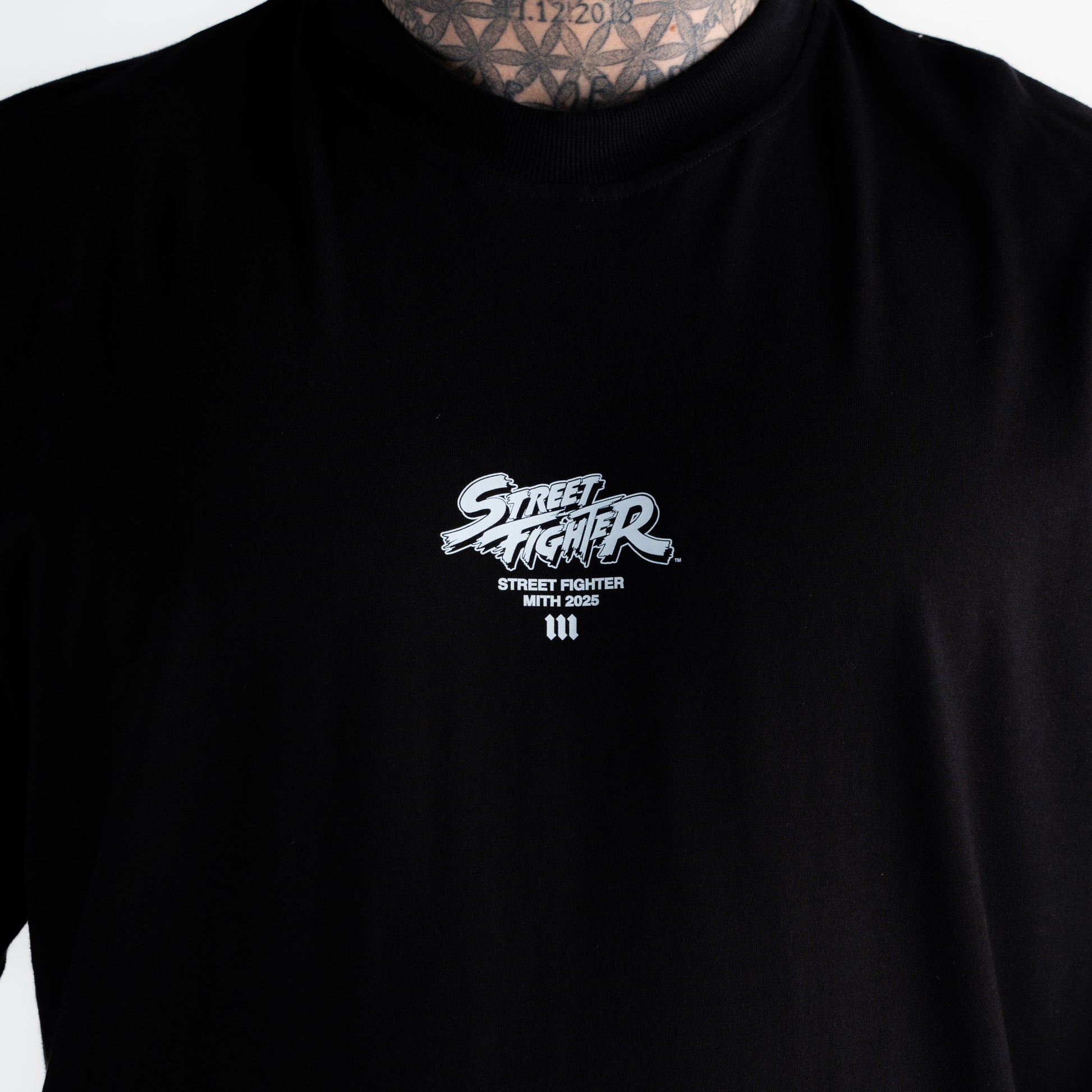 Camiseta Oversized Street Fighter Zangief Preto