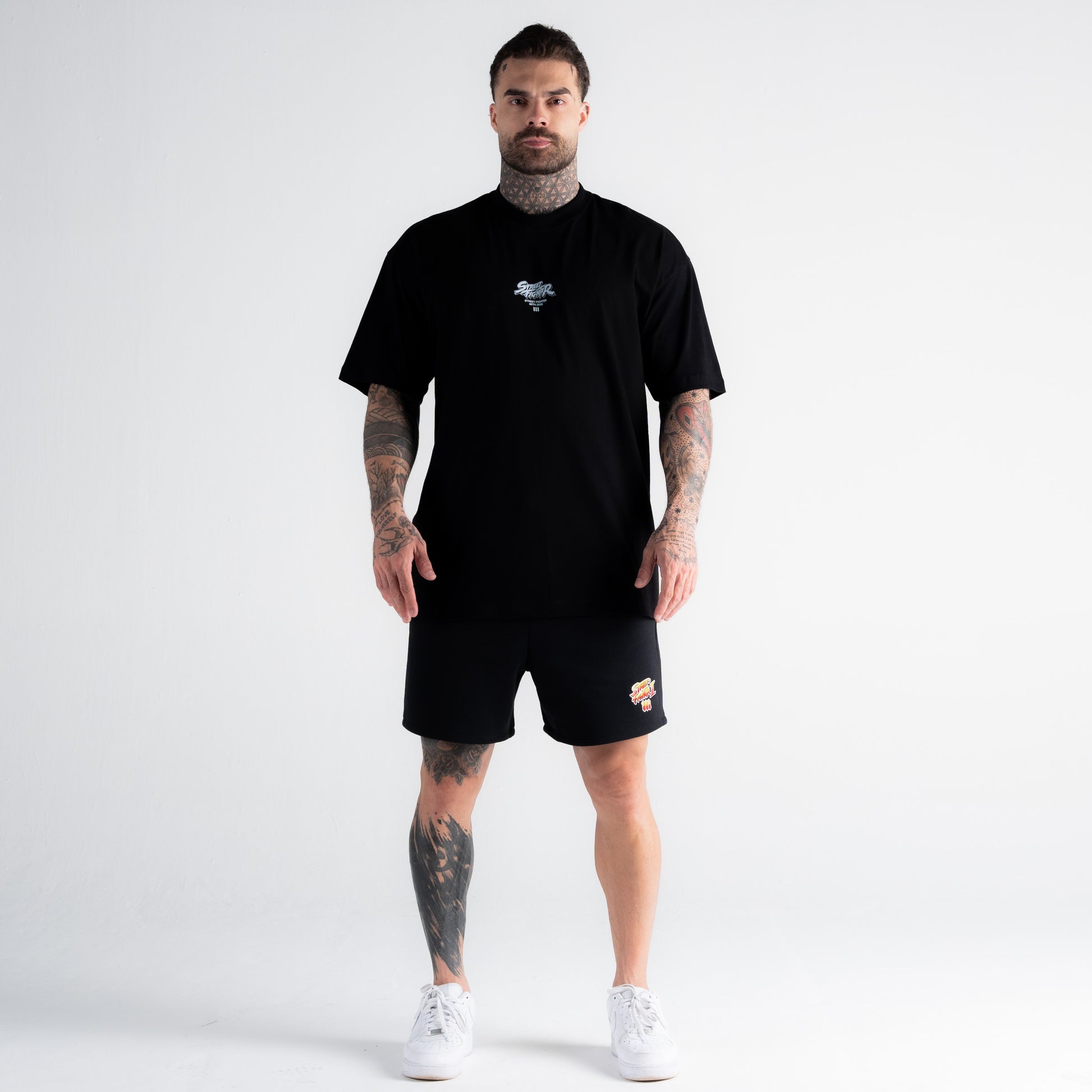 Camiseta Oversized Street Fighter Zangief Preto