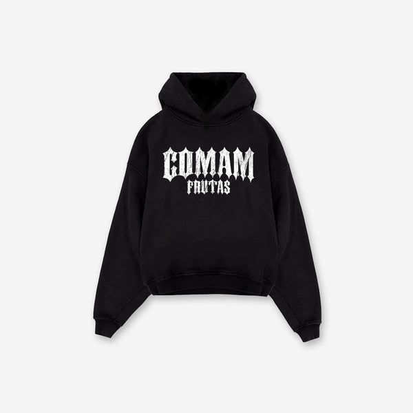 Blusa de Moletom Box Mith Mith Comam Frutas Flames Preto