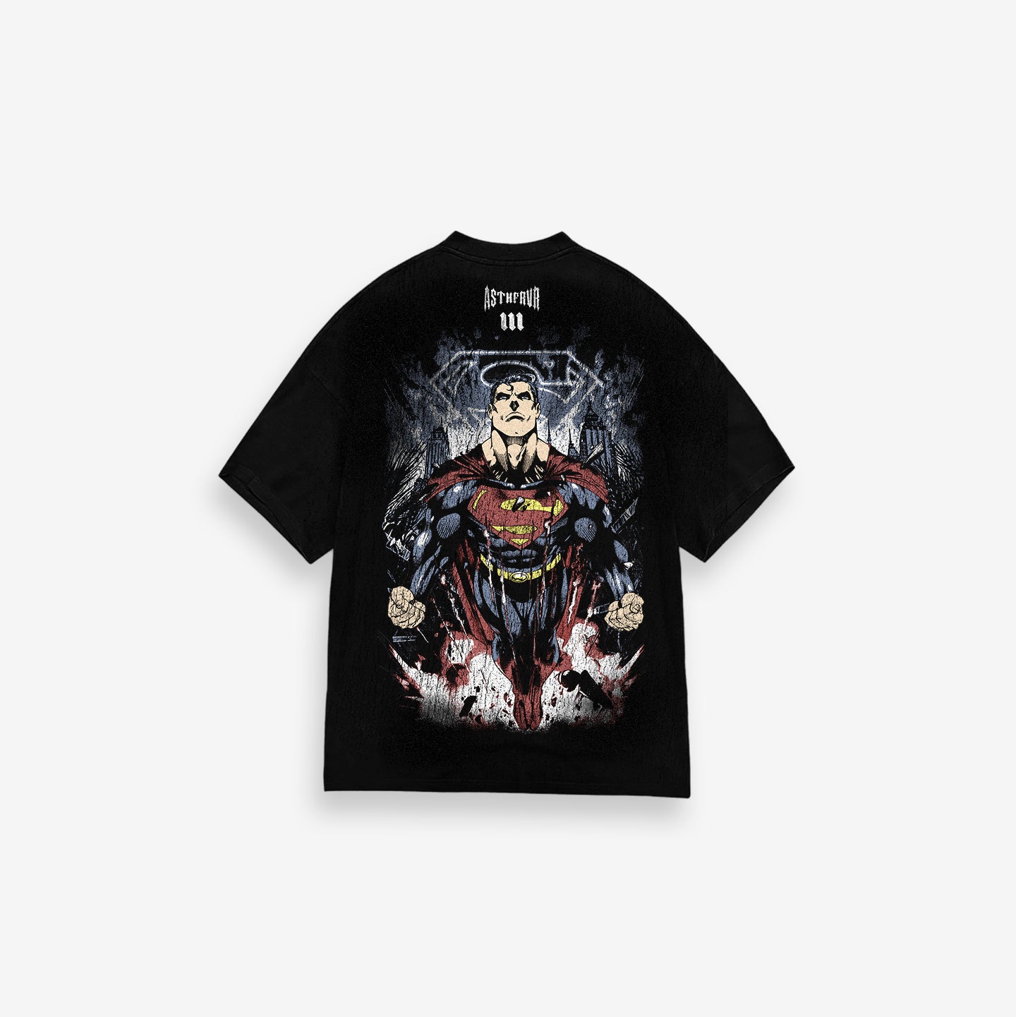 Camiseta Oversized Treino Mith X Superman Jump Preto