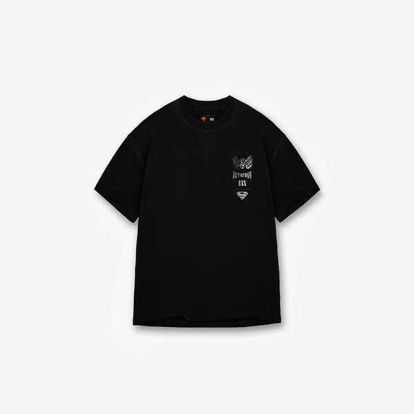 Camiseta <strong>Oversized Treino </strong>Mith X Superman Jump Preto