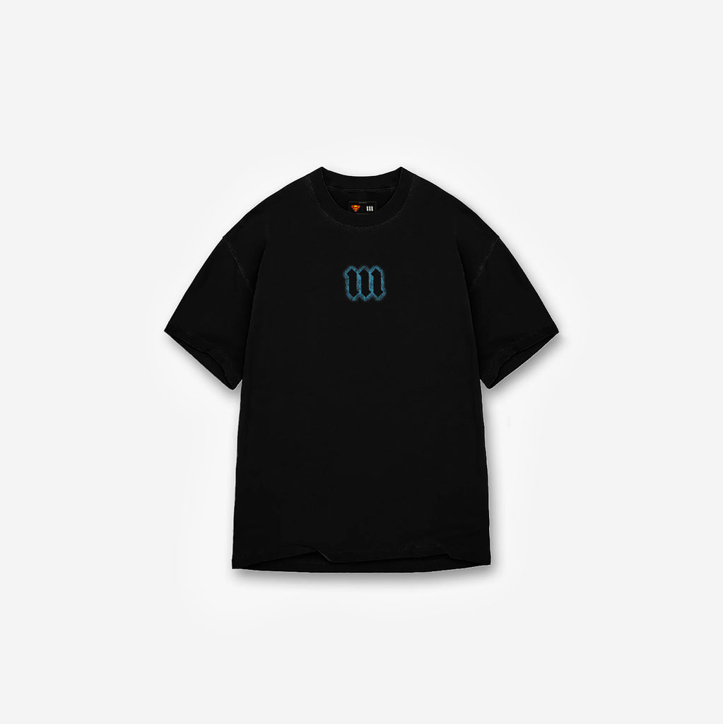 Camiseta <strong>Oversized Treino </strong>Mith X Superman Space Logo Preto
