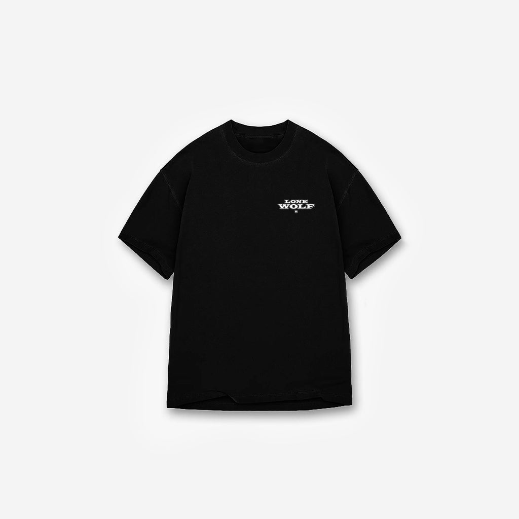 Camiseta <strong>Oversized Treino</strong> Mith Lobo Solitário Preto