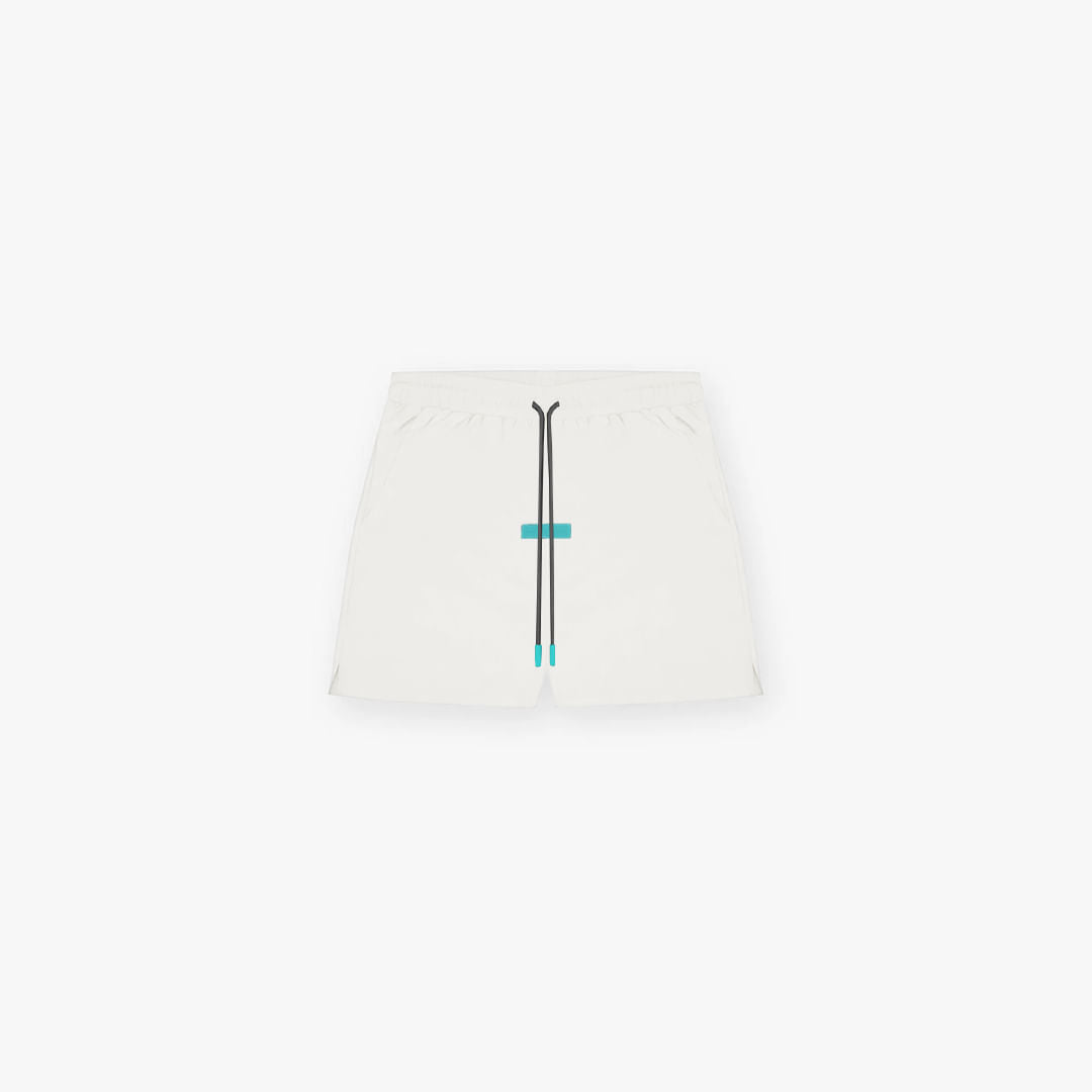 Shorts de Tactel Mith Aesthetics Off White