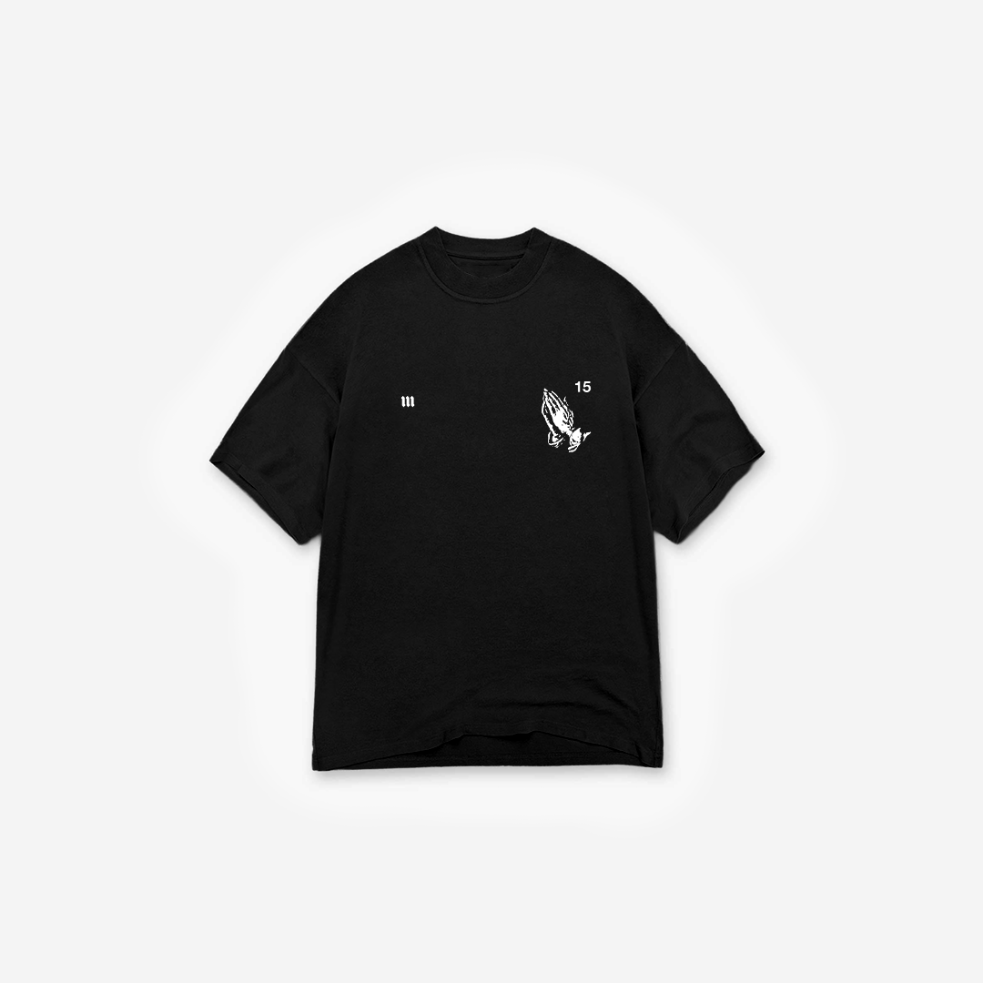 Camiseta Oversized Treino Preta Mith Que Deus Perdoe Preto