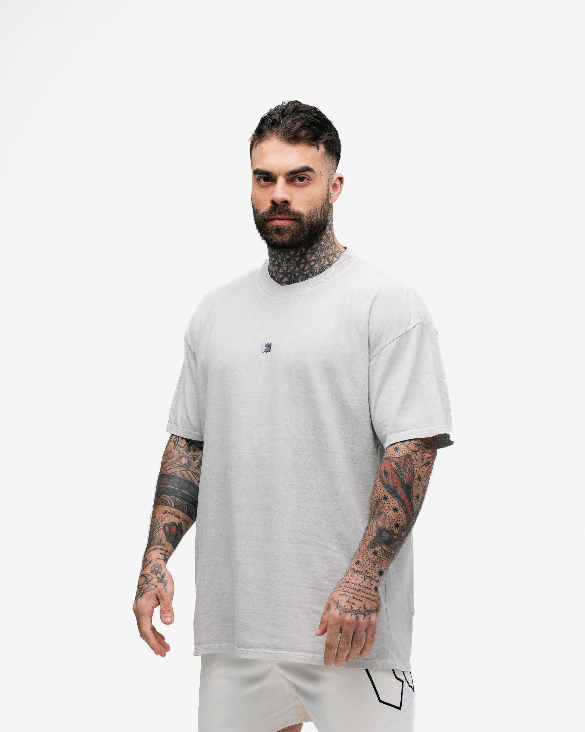 Camiseta Oversized Estonada Mith Nation Bege