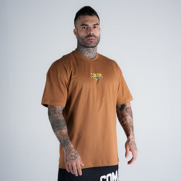 Camiseta Oversized Comam Frutas Richie Marrom