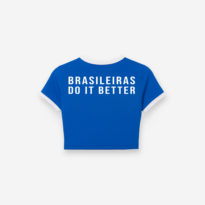 Cropped Mith Comam Frutas Brasileiras Do It Better Azul