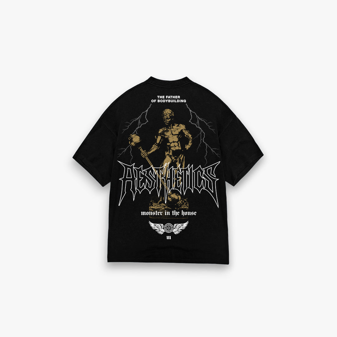 Camiseta <strong>Oversized Treino</strong> Mith Sandow Preto