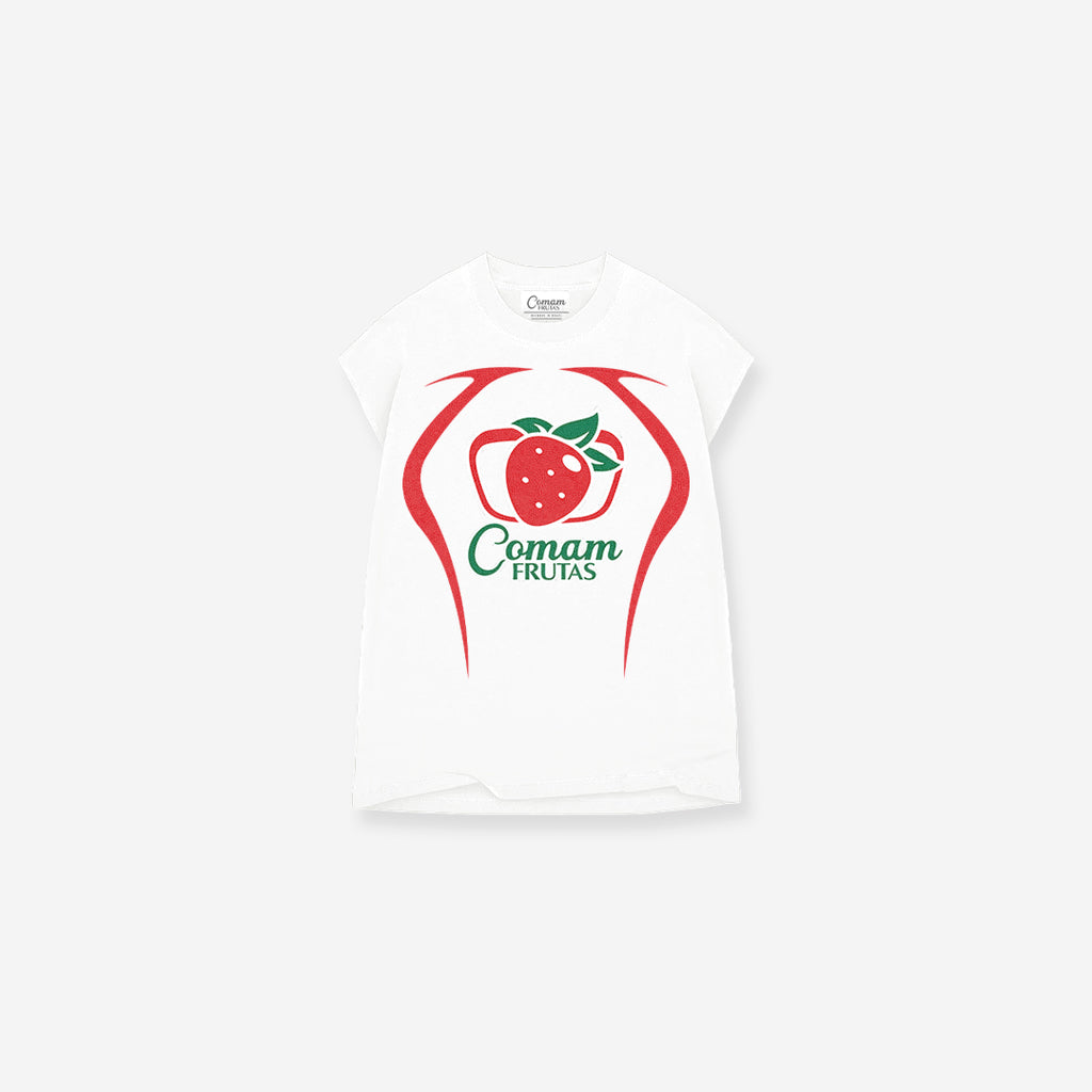 Regata Drop Shoulder Slevelles Mith Comam Frutas Guaraná Off White
