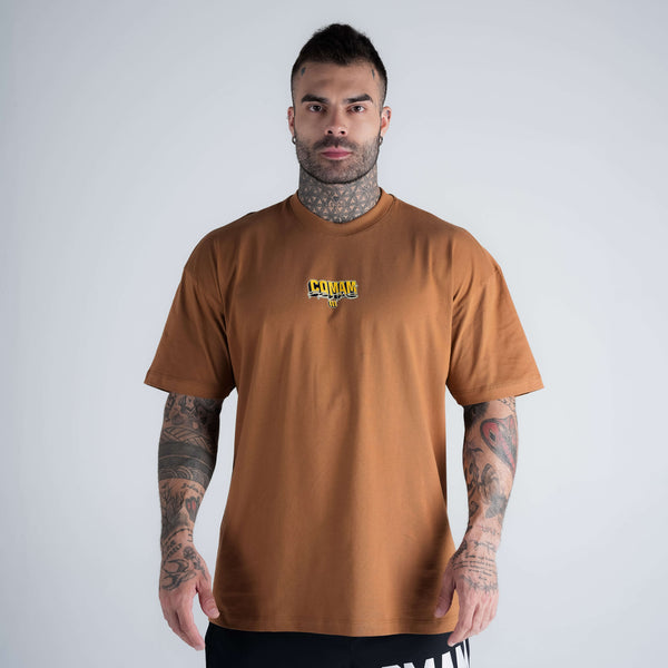 Camiseta Oversized Comam Frutas Richie Marrom