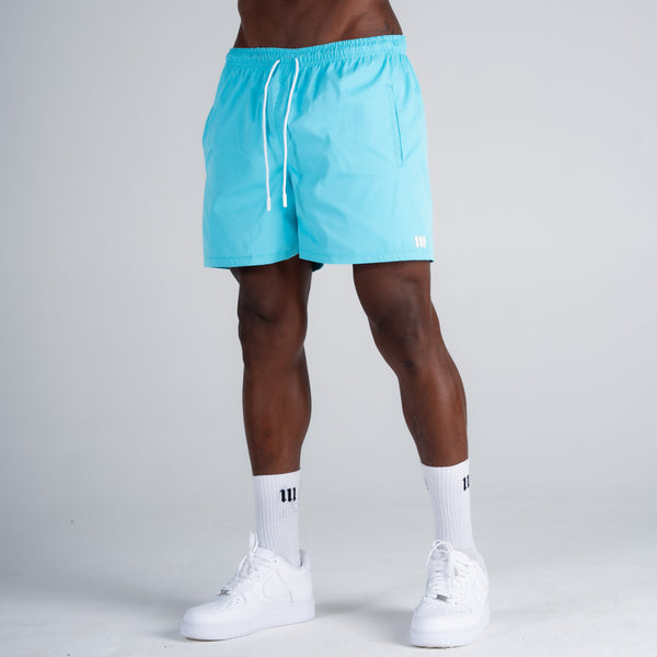 Shorts de Tactel Mith Nation Light Blue