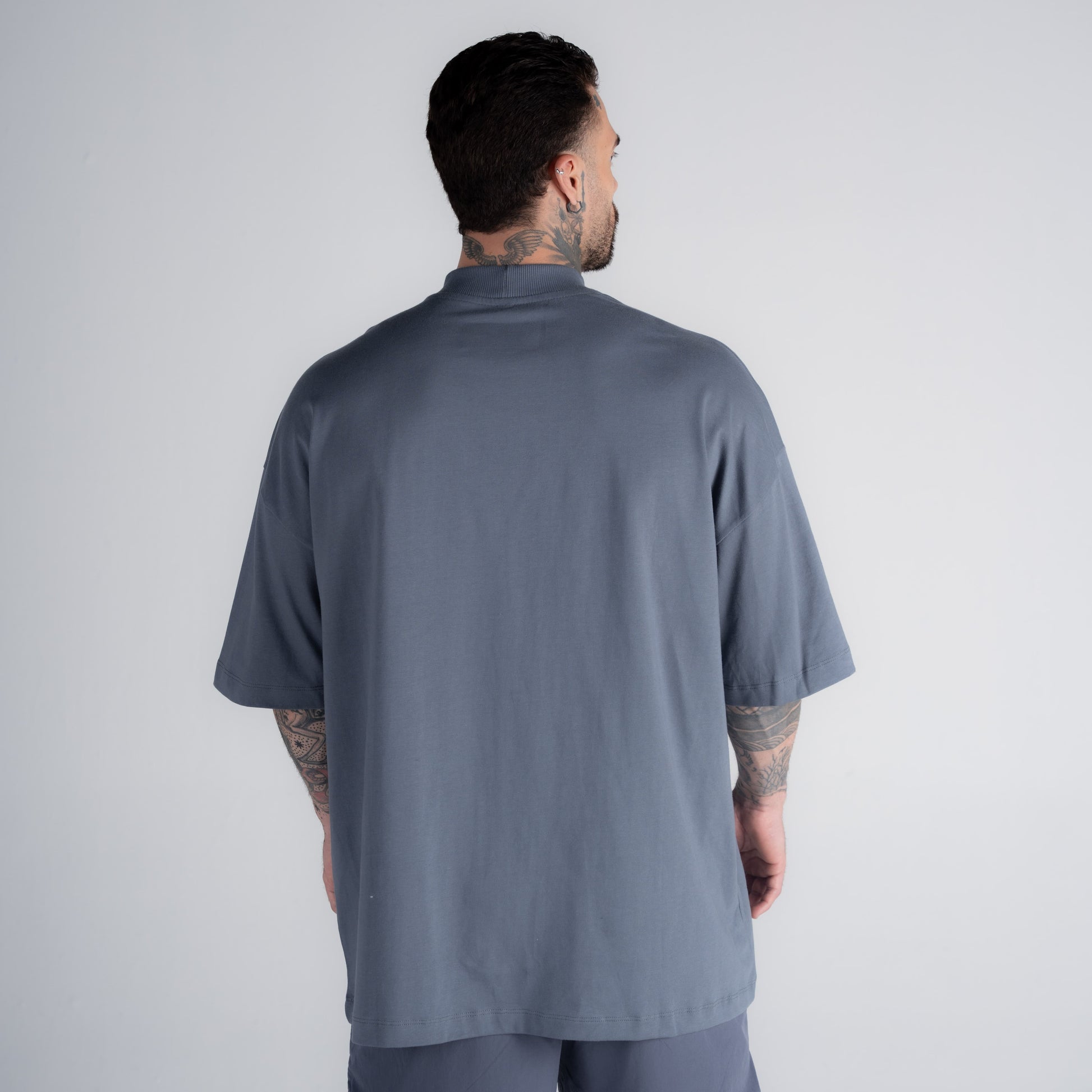 Camiseta Oversized Hazy Mith Aesthetics Cinza