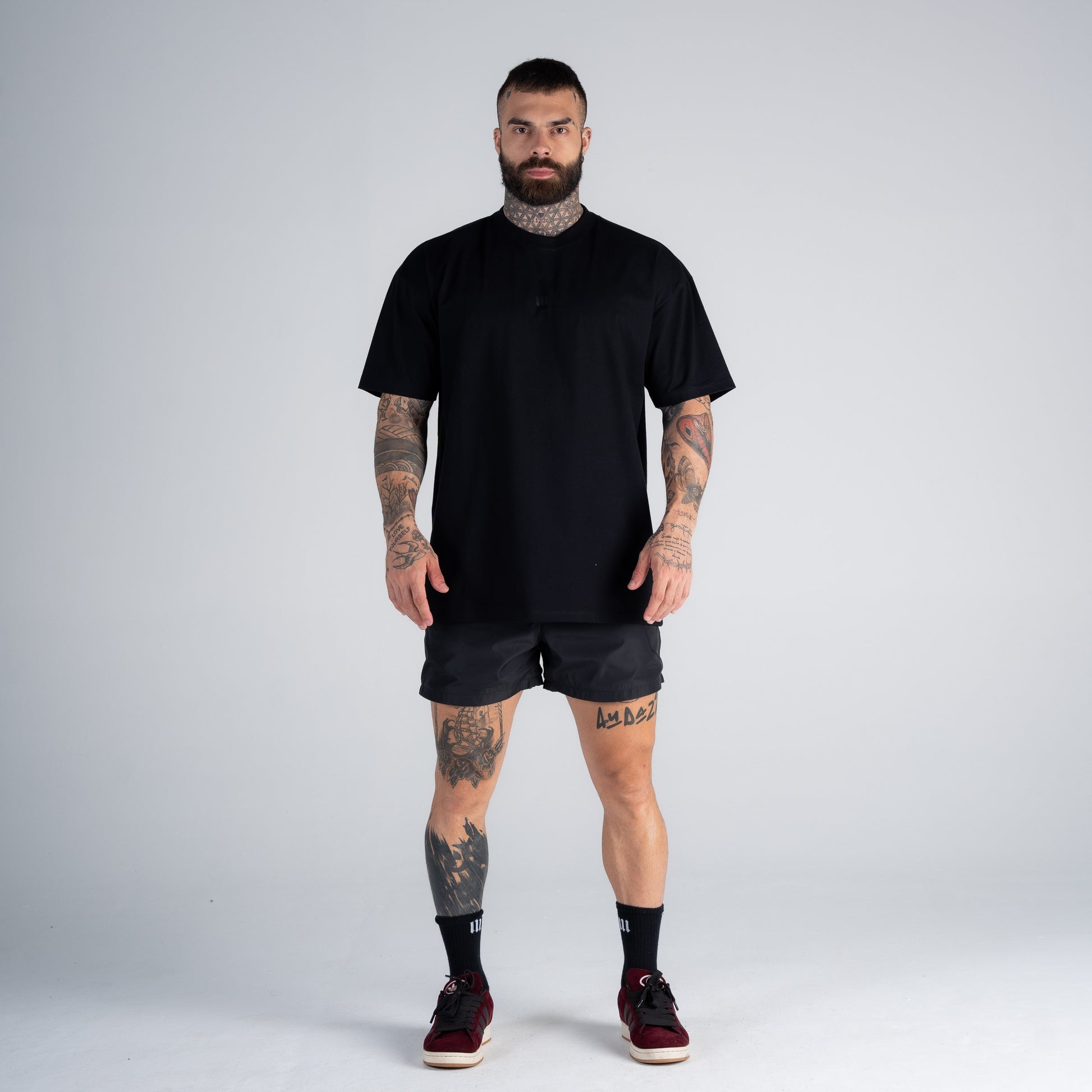 Camiseta Oversized Mith Nation Risc Preto