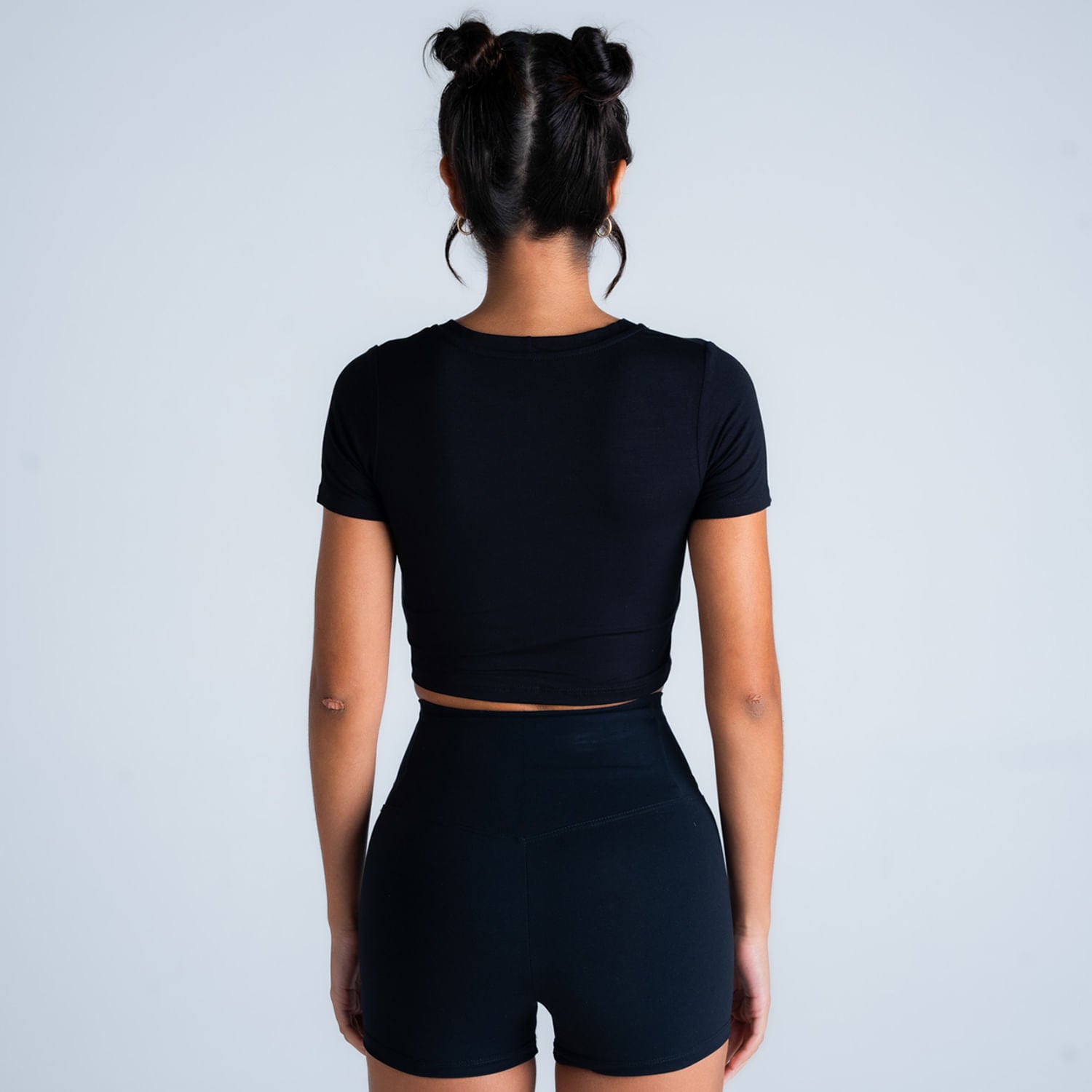 Cropped Básico Comam Frutas Logo Preto