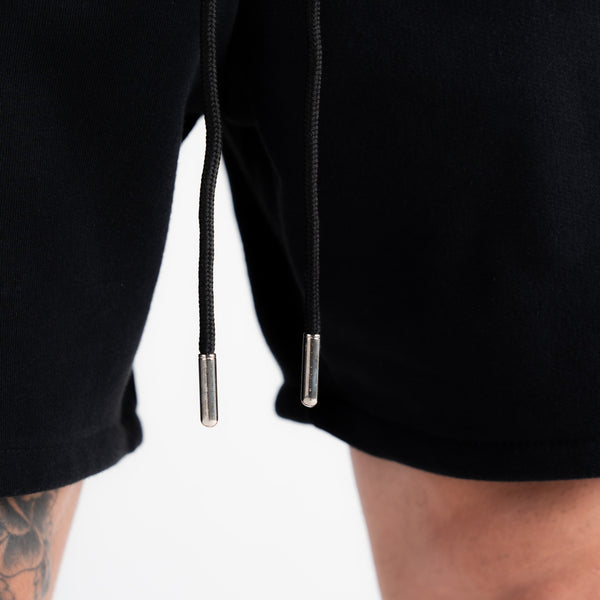 Shorts De Moletom Curto Mith Street Fighter Logo Preto