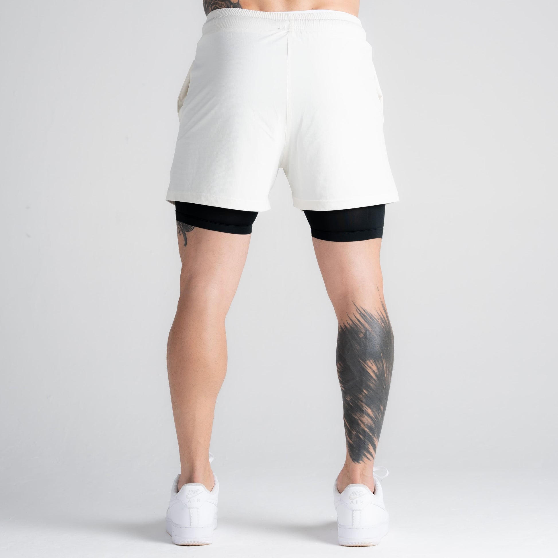 Shorts Tactel Com Compressão Mith Nation Off White