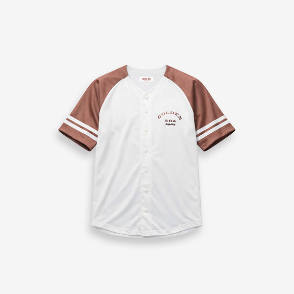 Camiseta Jersey Off White e Bordo Golden Era
