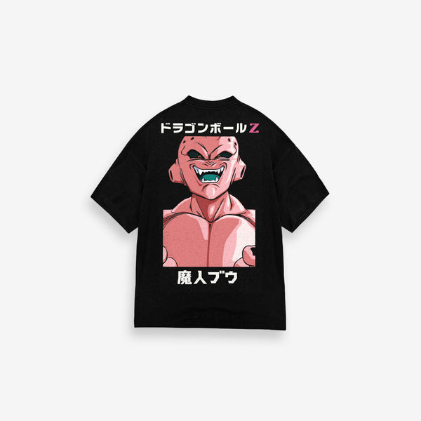 Camiseta Oversized Mith Dragon Ball Z Kid Buu Preto