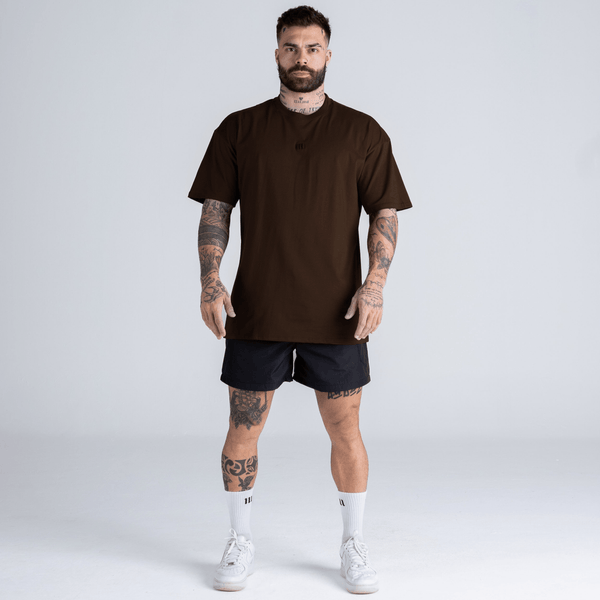 Camiseta Oversized Mith Nation Adornment Marrom