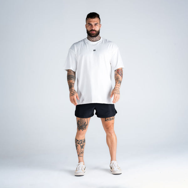 Camiseta Oversized Mith Nation Black Lines Off White