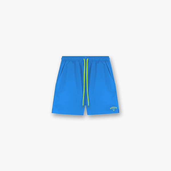 Shorts Curto Tactel Comam Frutas Azul