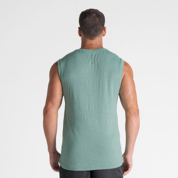 Regata Drop Shoulder Slevelles Jacquard Mith Nation Verde