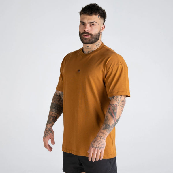 Camiseta Oversized Mith Nation Essentials Marrom