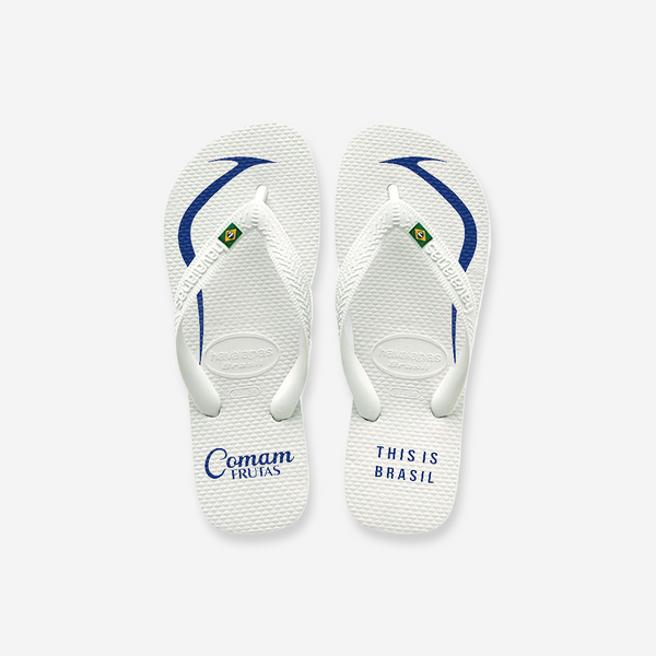 Chinelo Mith Comam Frutas Branco