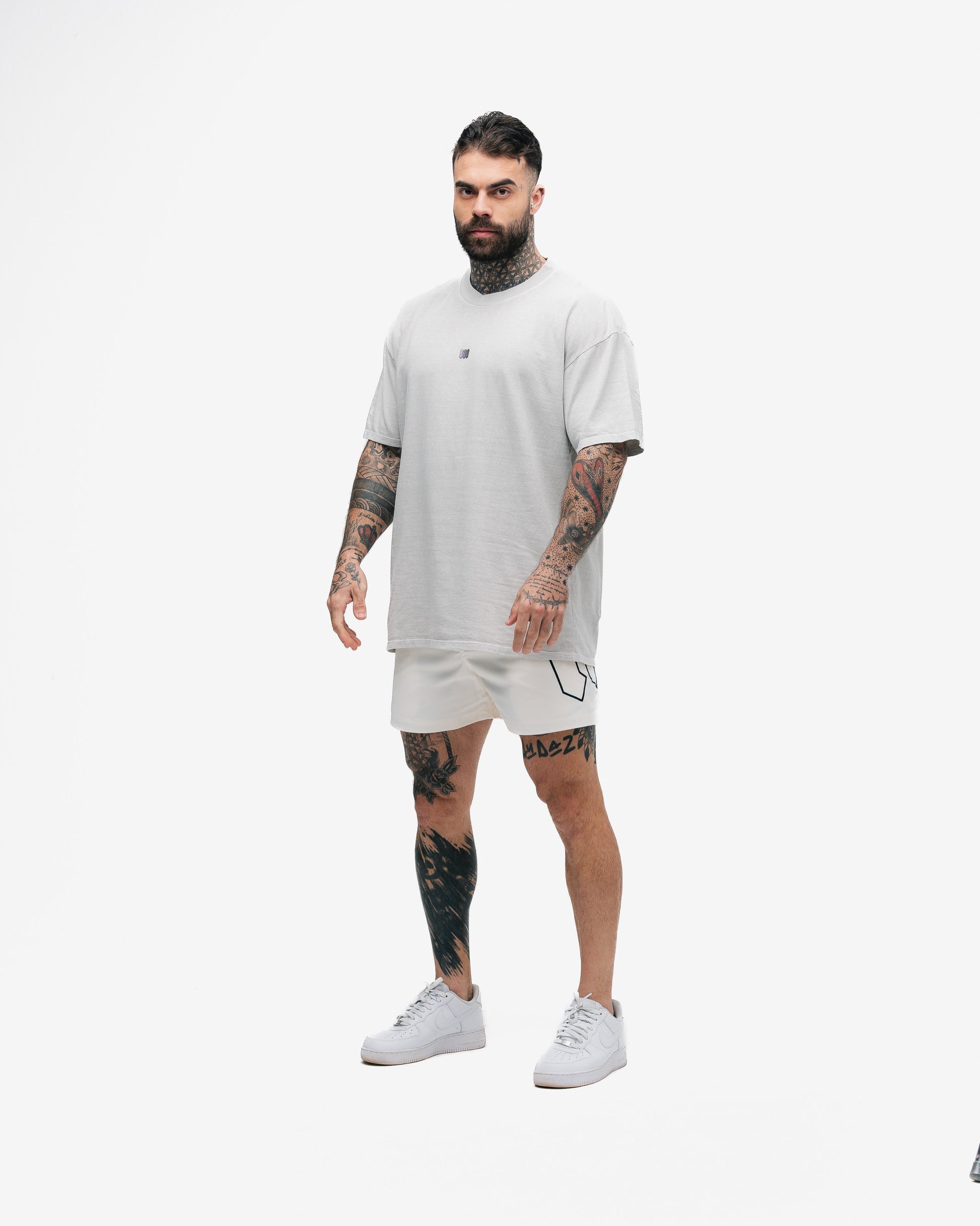 Camiseta Oversized Estonada Mith Nation Bege