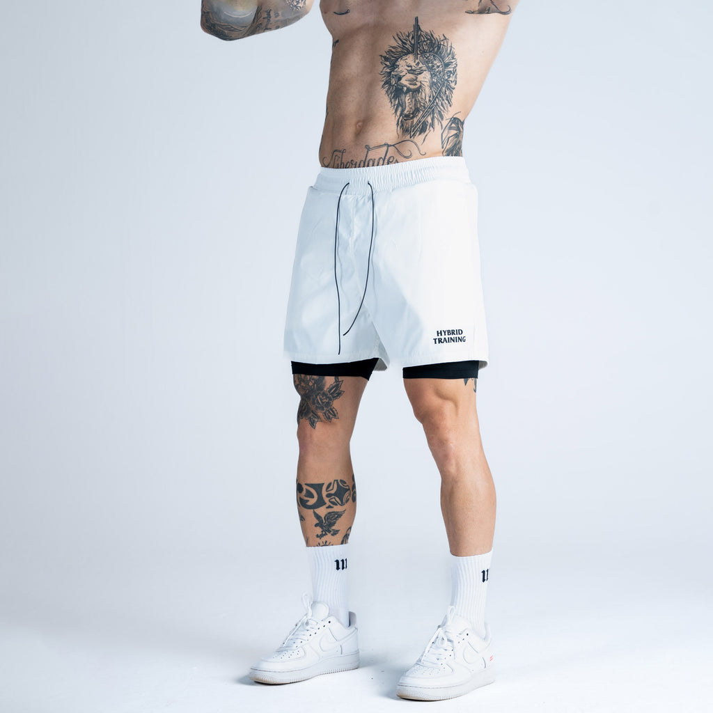 Shorts de Tactel Mith Athl Compression Branco